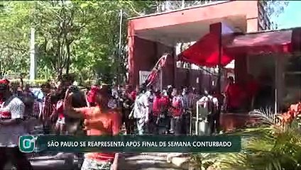 São Paulo se reapresenta após final de semana conturbado