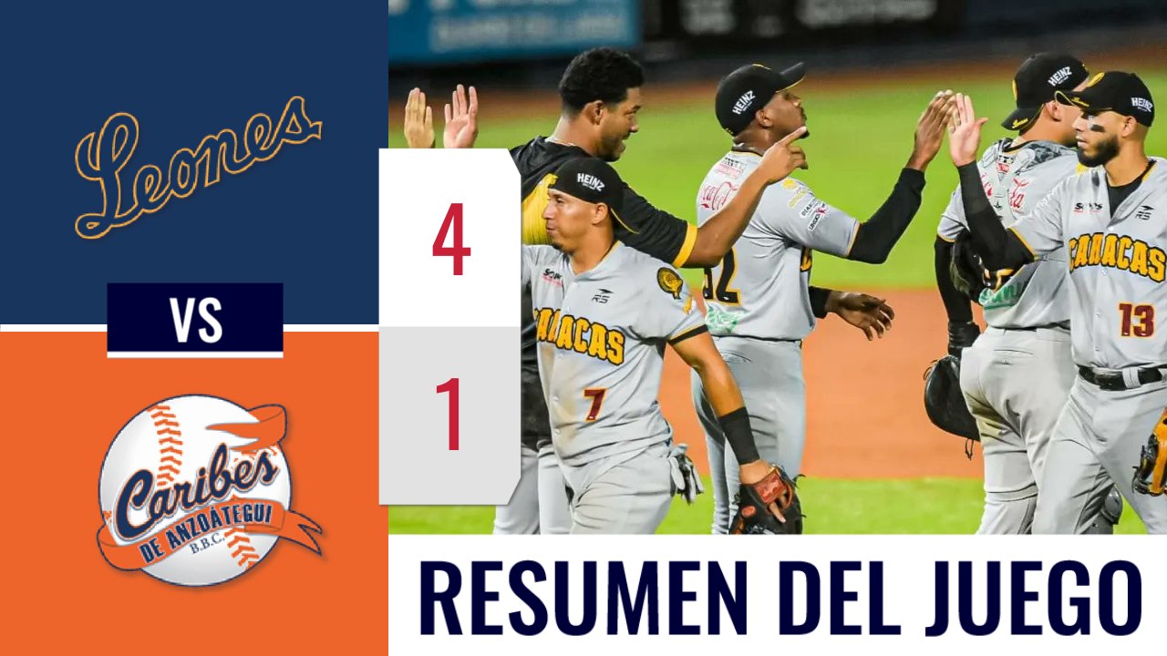 Resumen Leones vs Caribes 17-dic