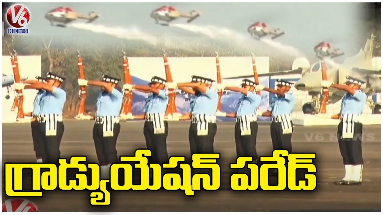 IAF Holds Passing Out Parade At Dundigal IAF Academy _ Hyderabad _ V6 News