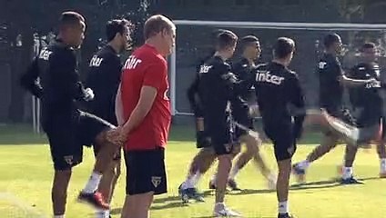 Imagens do treino do São Paulo desta quinta-feira