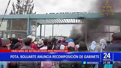 Dina Boluarte: "Queremos ser un gabinete que resuelva los problemas del país"