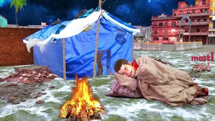 गरीब का सर्दी बर्फ कैंपिंग टेंट Winter Bush Craft Camping Comedy Video New Funny Comedy Video 2022