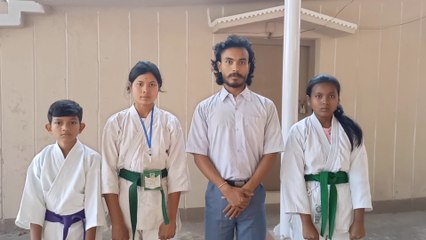 Pre-moment preparations for the "06th All Bengal Invitational Open Karate Championship - 2022" held at Falakatta.