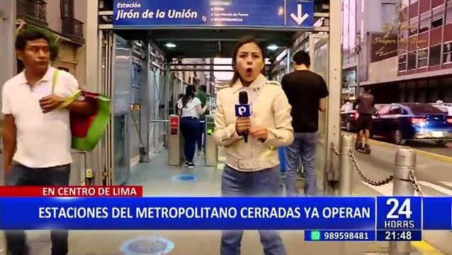 Centro de Lima: estaciones del Metropolitano que estaban cerradas ya operan con normalidad