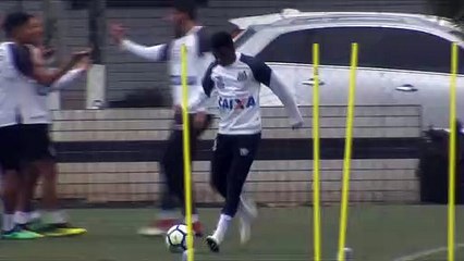 Imagens do treino do Santos desta terça-feira