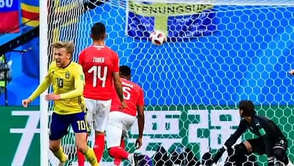Suécia volta às quartas de final da Copa Mundo ao vencer a Suíça