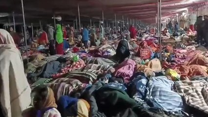 बैतूल:कड़कड़ाती ठंड में हजारों श्रद्धालुओं का दिखा जज़्बा,शिवपुराण सुनने के लिए टेंट में गुजारी रात