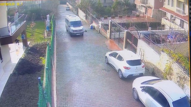 Servis minibüsü köpeği ezdi; şoförü yoluna devam etti