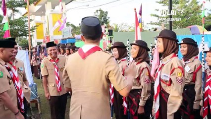BUKA SCOUT CAMP TAHUN 2022, KAPOLRES KETAPANG JADILAH LEADERSHIP YANG DISIPLIN