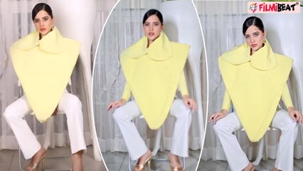 Urfi Javed को इस Dress में देख Fans बोले- Samosa पहन आई, Video Viral! | FilmiBeat