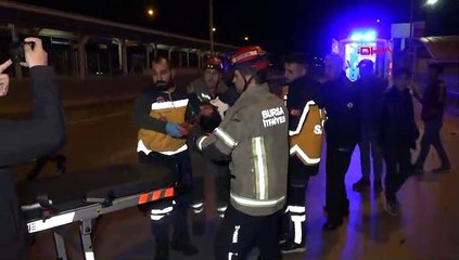 Bariyerlere çarpıp takla attı: 2 ağır yaralı