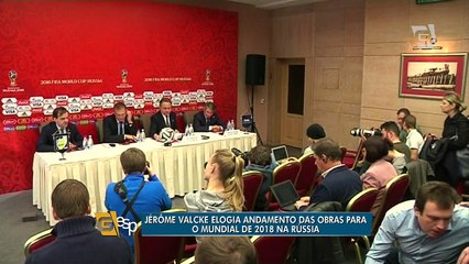 Jérome Valcke elogia andamento das obras para a Copa de 2018