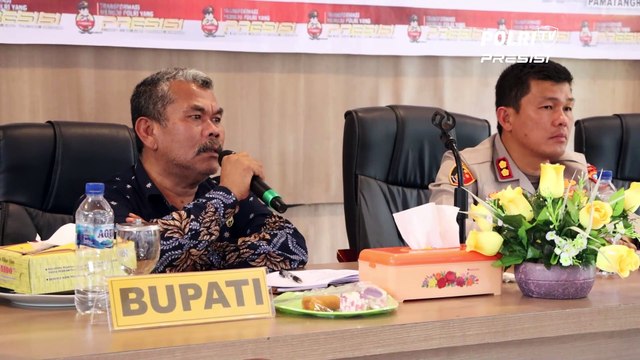GELAR RAKOR LINTAS SEKTORAL TAHAP AWAL, KAPOLRES SIMALUNGUN AKAN DIRIKAN 21 POS PAM JELANG NATARU