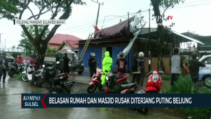Belasan Rumah Dan Masjid Rusak Diterjang Puting Beliung