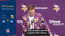 Vikings and Colts react to greatest comeback in NFL history