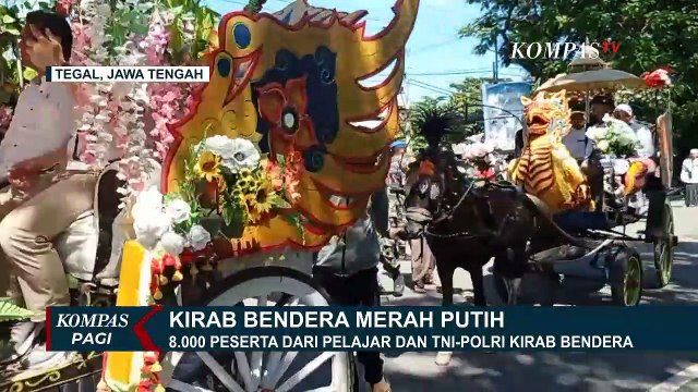 8.000 Pelajar dan TNI-Polri Ikuti Kirab Bendera Merah Putih Sepanjang 1001 Meter