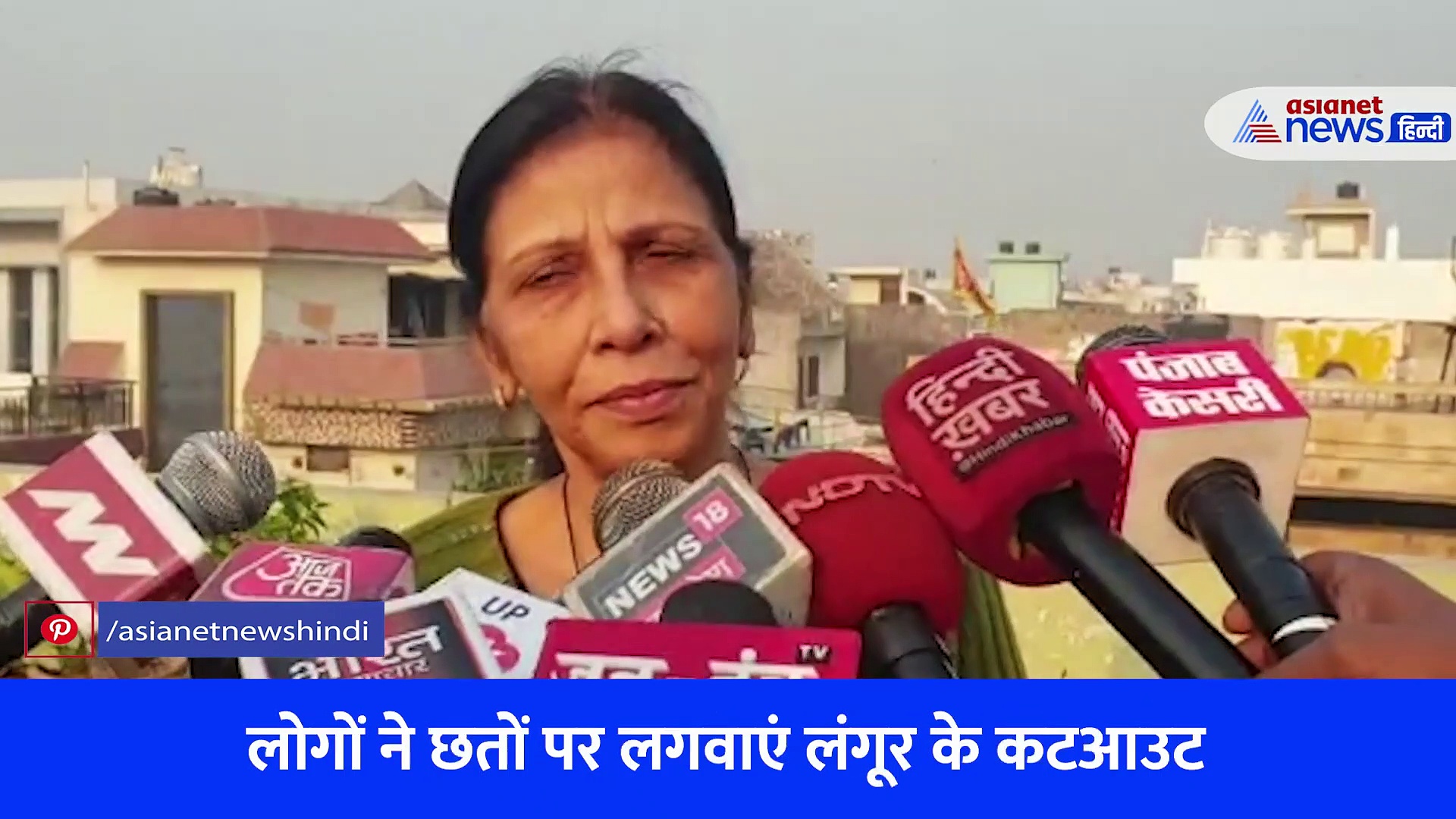 मुजफ्फरनगर: बंदरों के आतंक से लोग परेशान, छत पर नहीं चढ़ पा रहे महिलाएं और बच्चे 