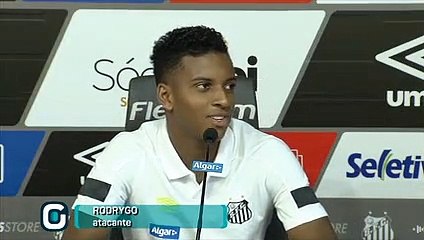 Coletiva Rodrygo - Santos