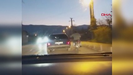 Trafikte tehlikeli yolculuk