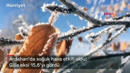 Ardahan´da soğuk hava etkili oldu