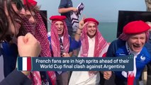 French fans party ahead of World Cup final
