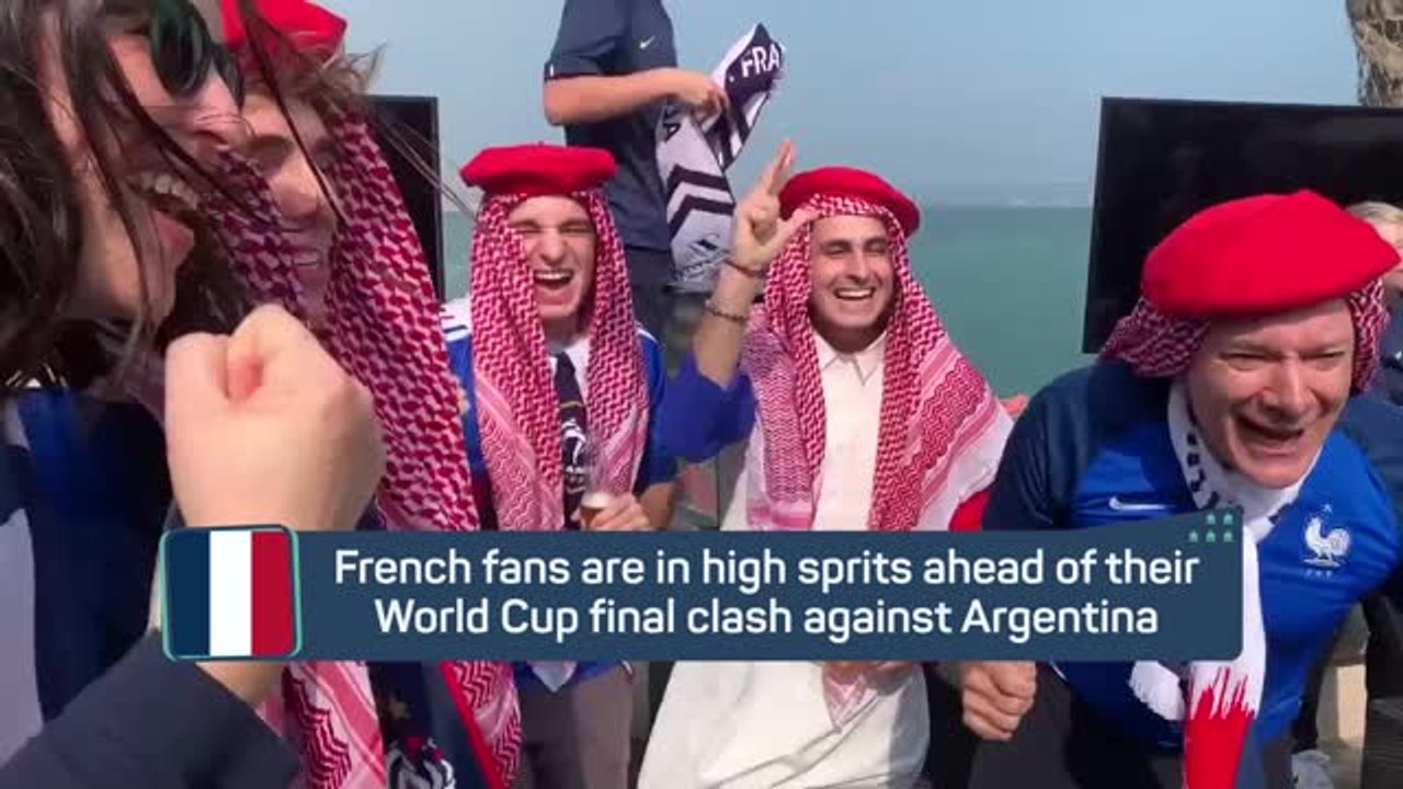 French fans party ahead of World Cup final
