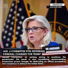 Jan. 6 committee eyes referring criminal charges for Trump