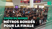 Argentine-France: les images impressionnantes du métro bondé au Qatar