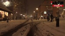 تساقط كثيف للثلوج في العاصمة الايسلندية ريكيافيك