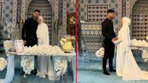 Yer: Türkiye! Genç çiftin camide nikah kıyıp pasta kestiği görüntüler infial yarattı