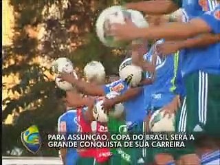 Assunção não esconde ansiedade por primeira final no Verdão