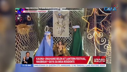 Kauna-unahang Belen at Lantern Festival, nagbigay-saya sa mga residente | UB