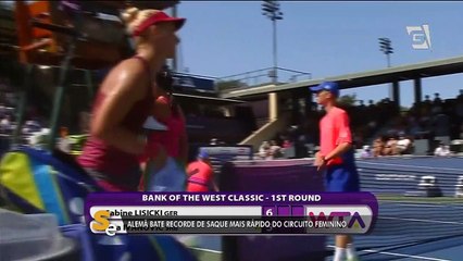 Alemã bate recorde de saque mais rápido do circuito feminino