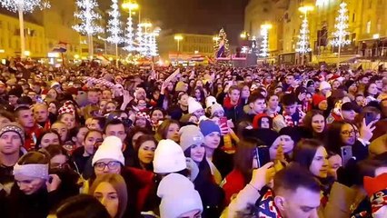 Hırvat taraftarlar milli takımın yurda dönüşünü coşkuyla bekliyor