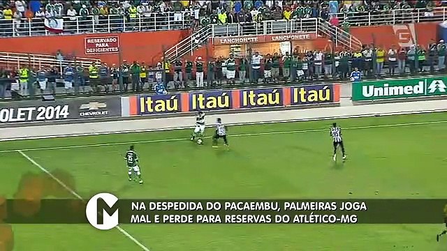 Assista aos melhores momentos de Palmeiras e Atlético-MG no Pacaembu