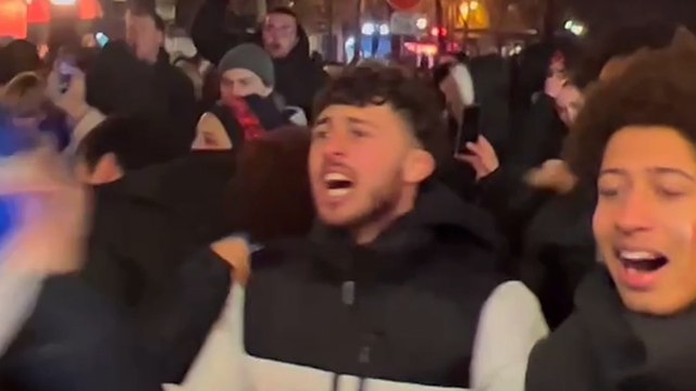 Argentine-France : la joie des supporters français après l’égalisation de Mbappé