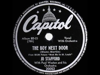 1945 Jo Stafford The Boy Next Door_