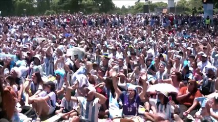 Argentinians burst with joy after a thrilling World Cup victory against France