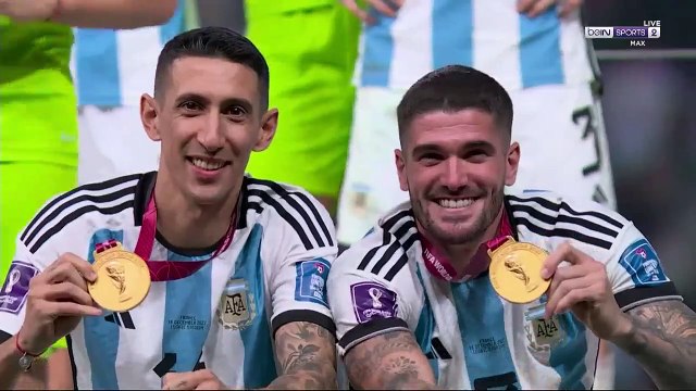 مراسم تتويج الارجنتين بطلا لكاس العالم قطر 2022