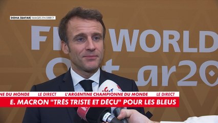 Emmanuel Macron, au sujet de la finale de la Coupe du monde de football : «Ils nous ont rendus très fiers»