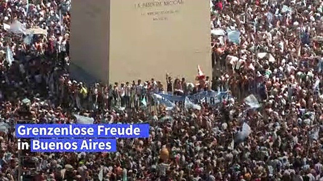 Jubel in argentinien über den wm-titel
