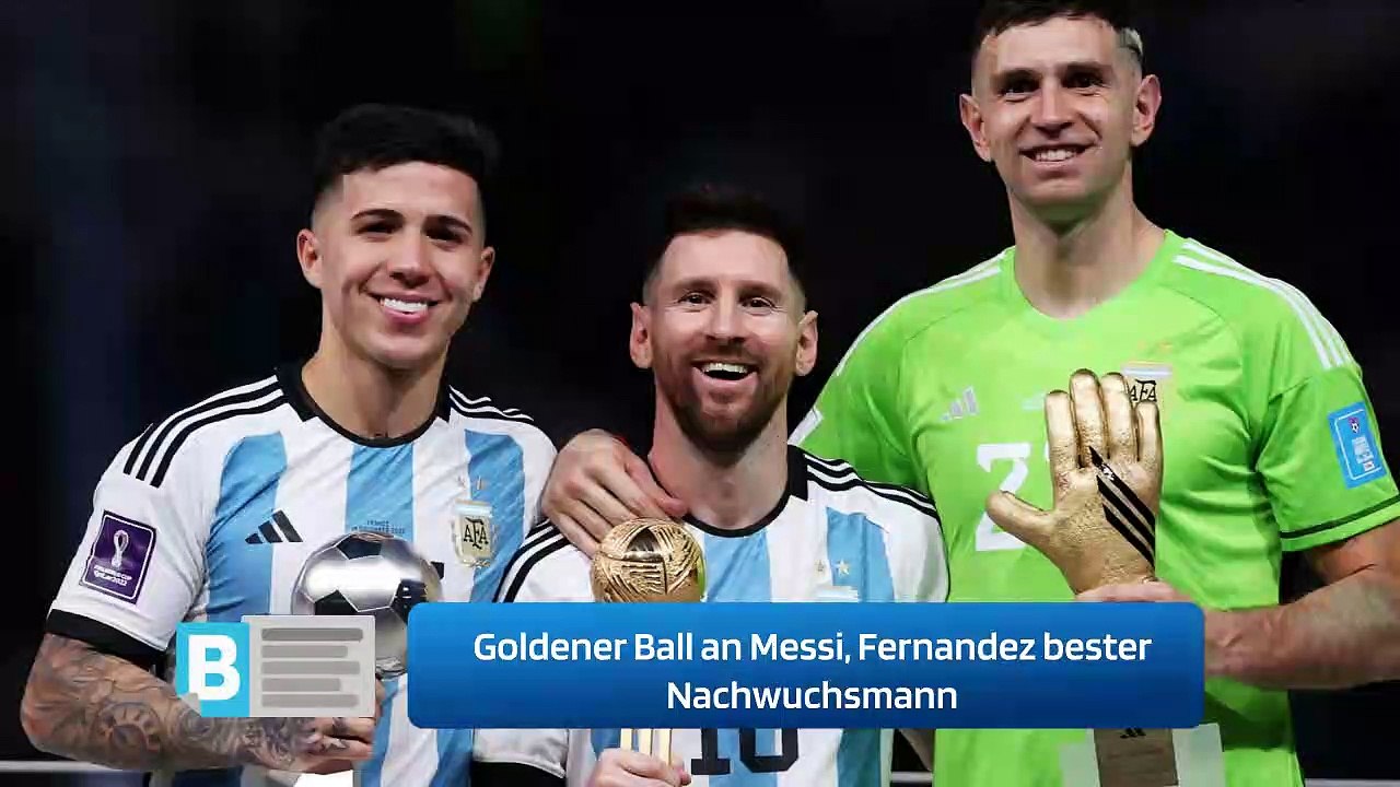 Goldener Ball an Messi, Fernandez bester Nachwuchsmann