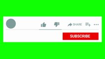 Subscribe button and like button green background copyright free