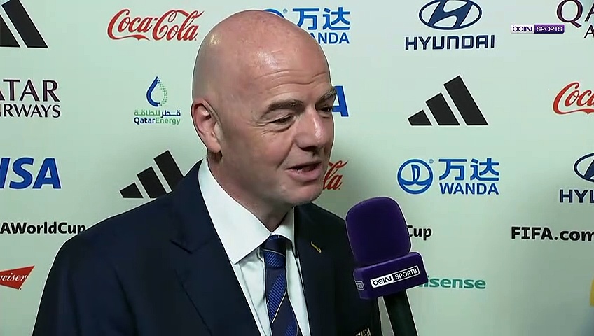 Coupe du Monde 2022 - Infantino : "La plus belle finale de l'Histoire de la Coupe du Monde"