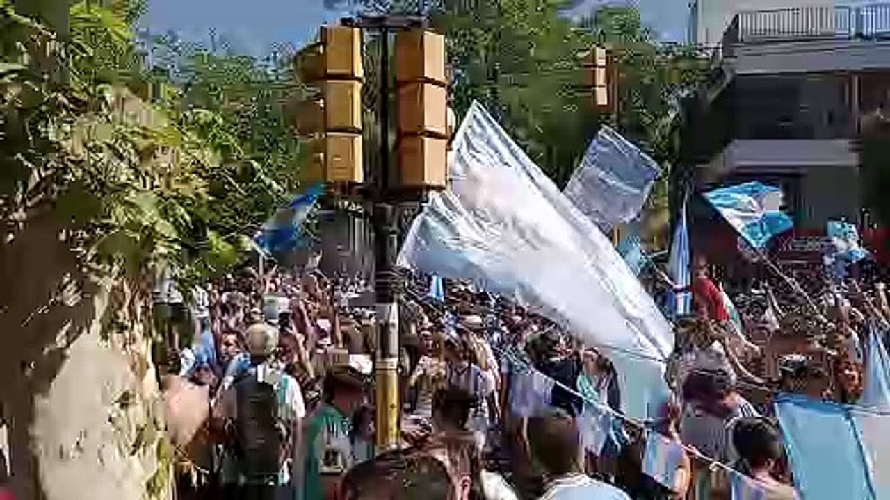 Festejos argentina campeón