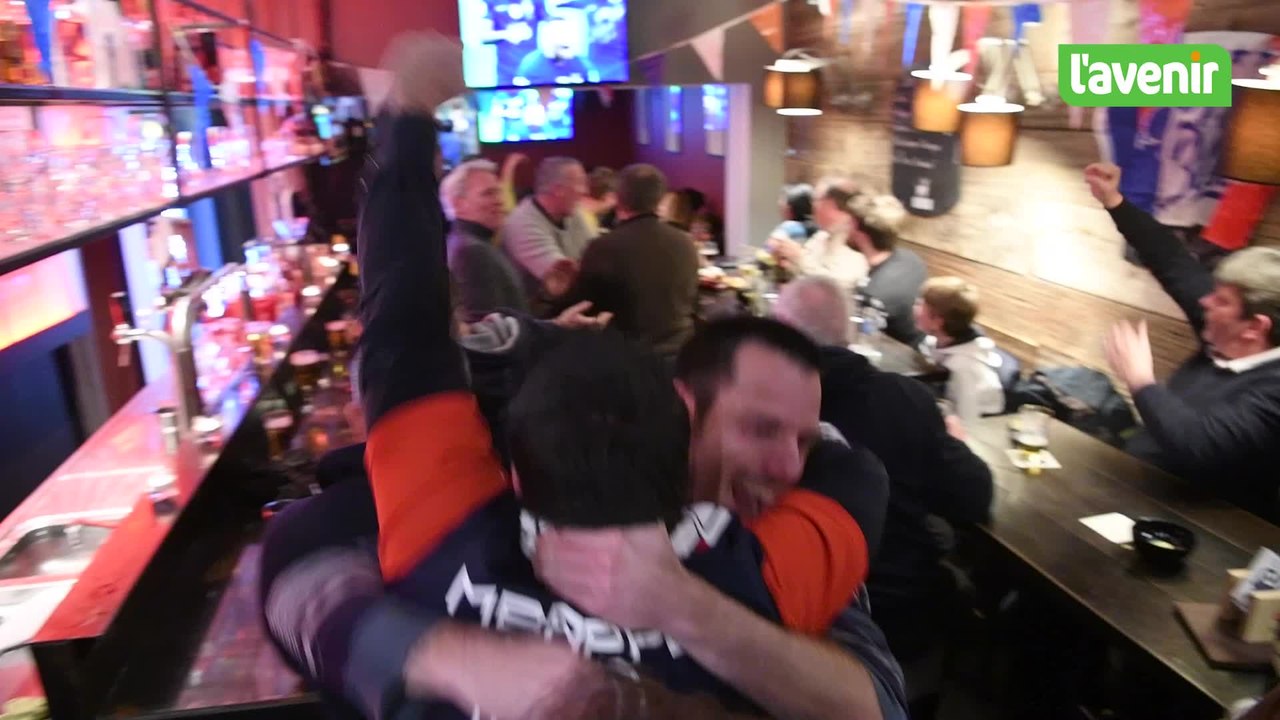 Namur: les supporters français fêtent l'égalisation
