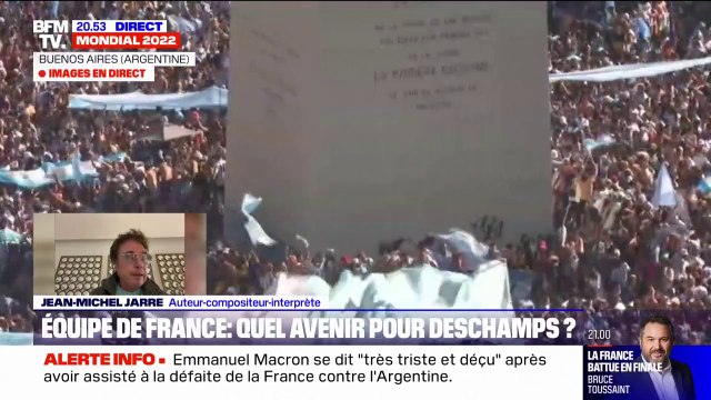 Finale de la Coupe du monde: On a une équipe qui est extraordinaire , réagit le musicien Jean-Michel Jarre