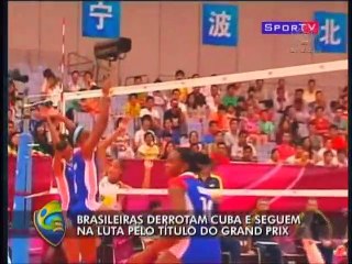 Brasileiras derrotam Cuba e seguem na luta pelo título do GP