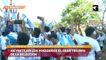 Así festejan los posadeños el gran triunfo de la selección