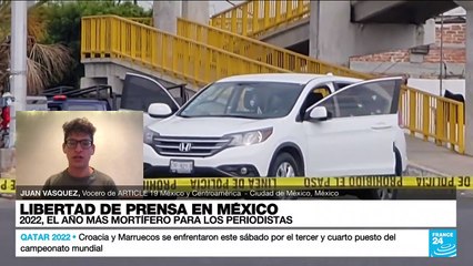 Juan Vásquez: "La impunidad de los crímenes contra periodistas en México es casi total"